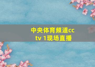 中央体育频道cctv 1现场直播